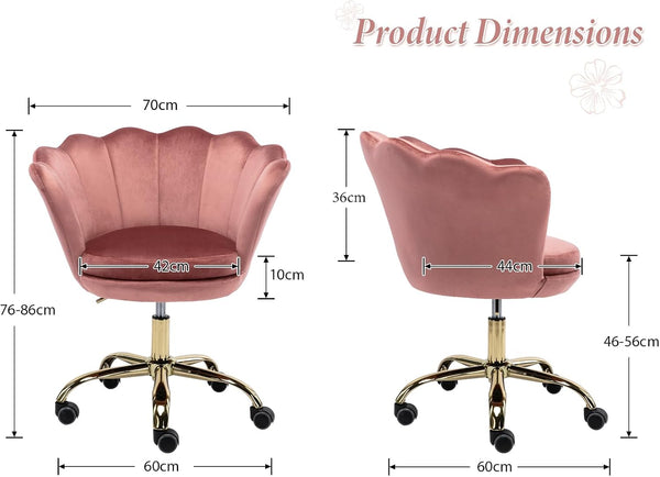 Elegant Velvet Swivel Chair