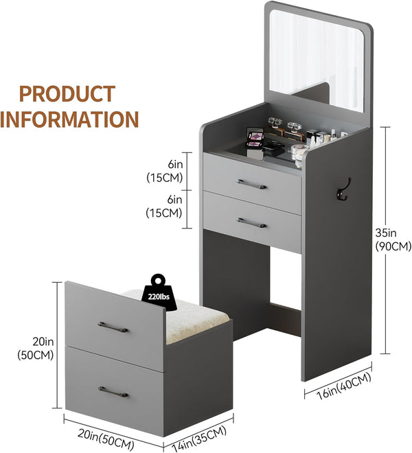 Elegant Vanity with Mirror