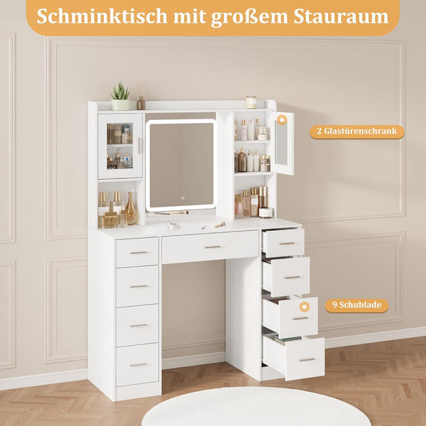 Elegant Vanity Table with Mirror