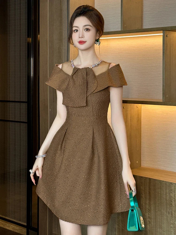 Chic Off-Shoulder Party Dress