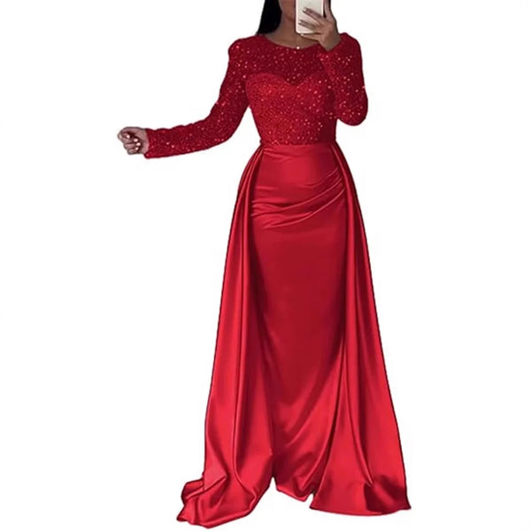 Glamorous Rose Gold Evening Gown