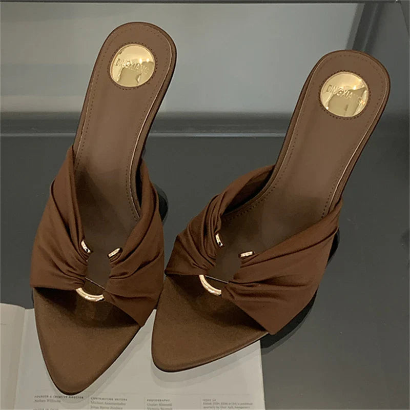 Elegant High Heel Slides