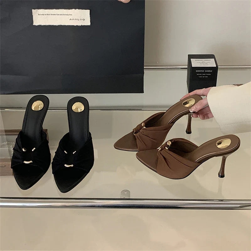 Elegant High Heel Slides