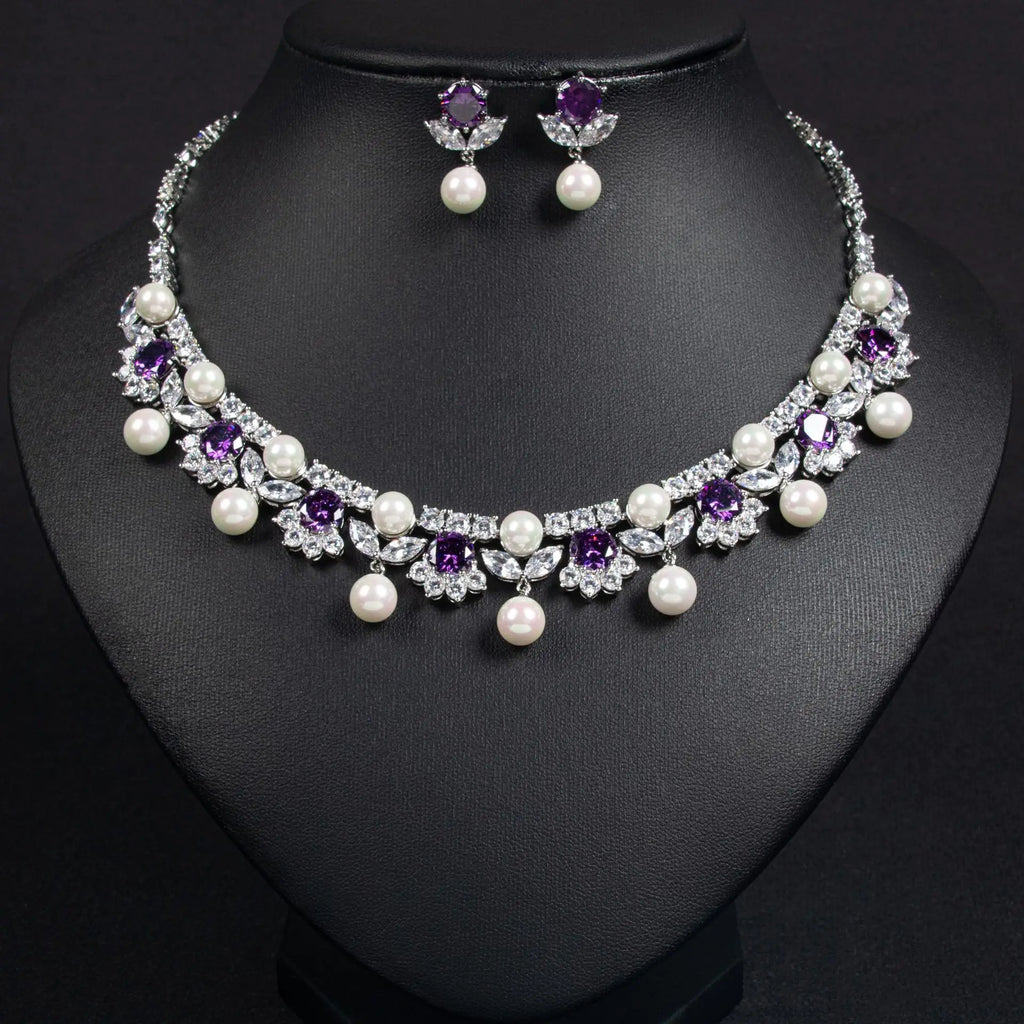 Glamorous Pearl Jewelry Set