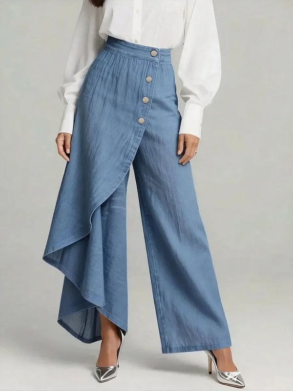 Stylish Wide-Leg Fashion Pants