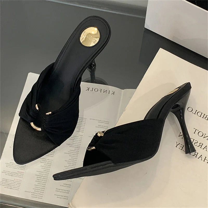 Elegant High Heel Slides