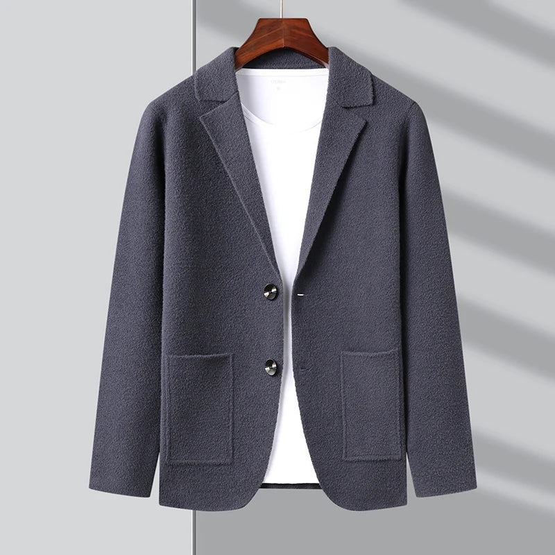 Cozy Slim Fit Knit Blazer