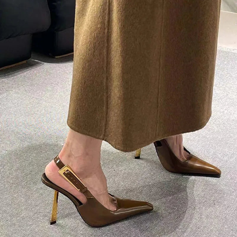Elegant Summer Slingback Heels