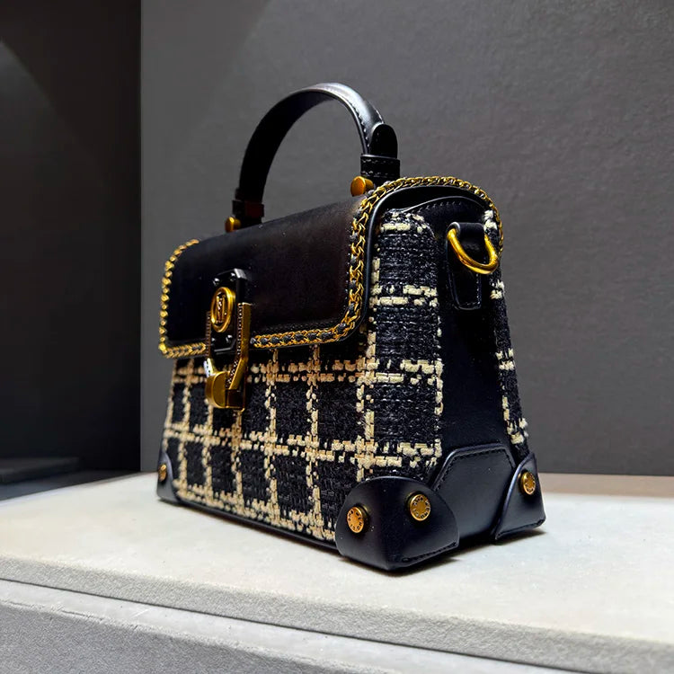 Classic Plaid Crossbody Bag