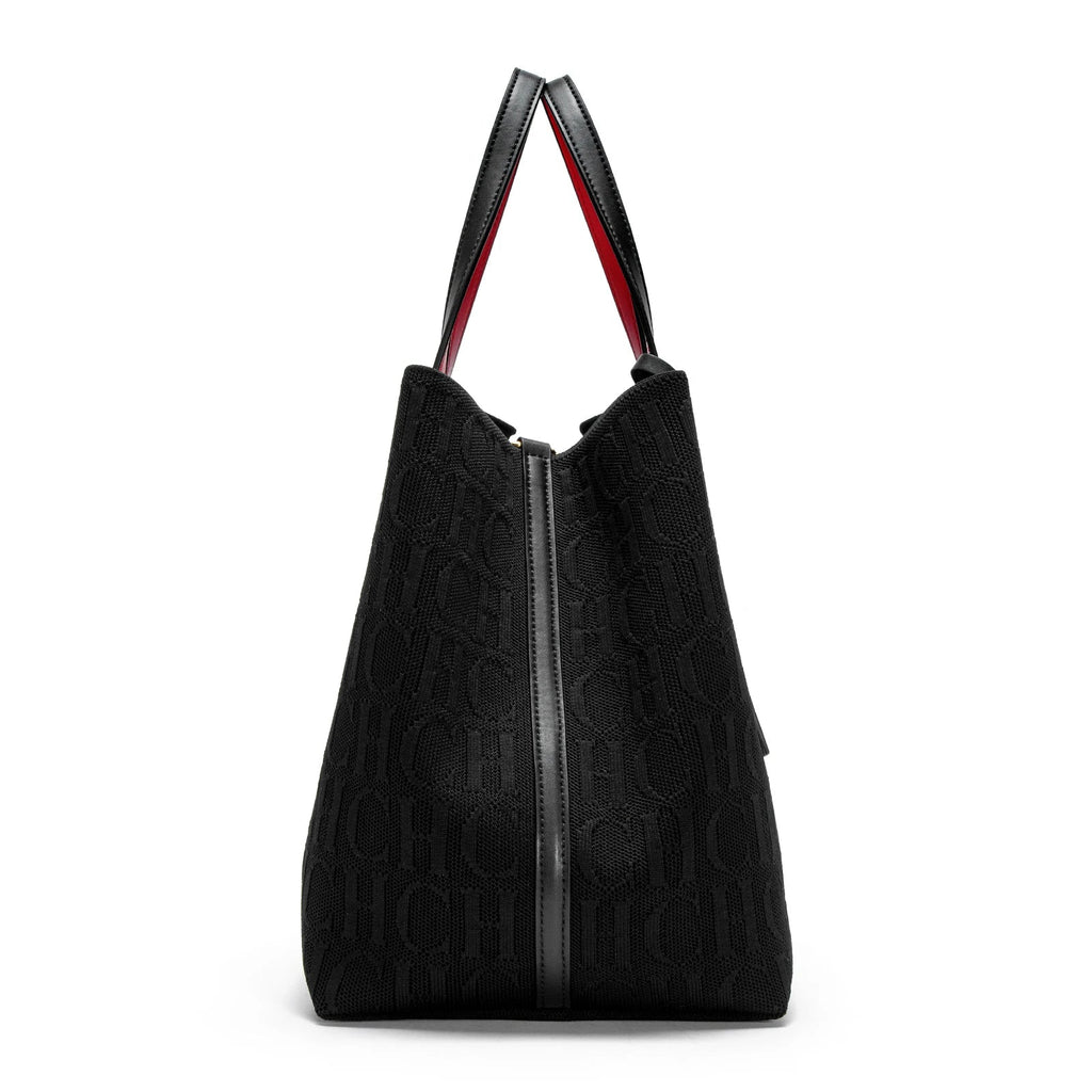 Black Chic Knitted Tote Bag