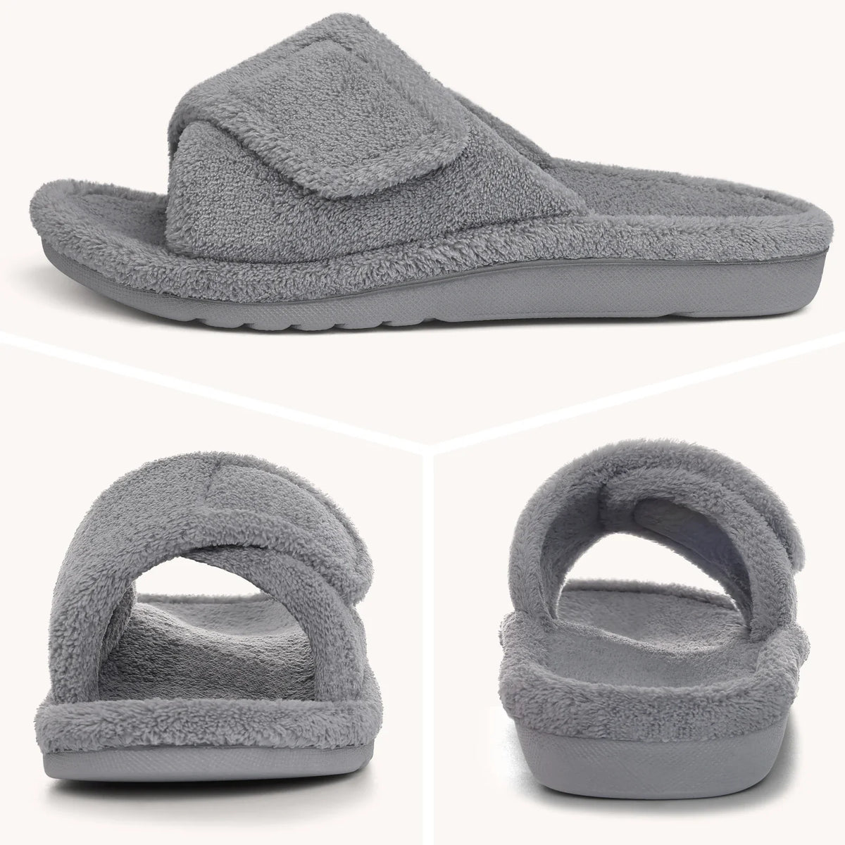 Cozy Open-Toe Slippers