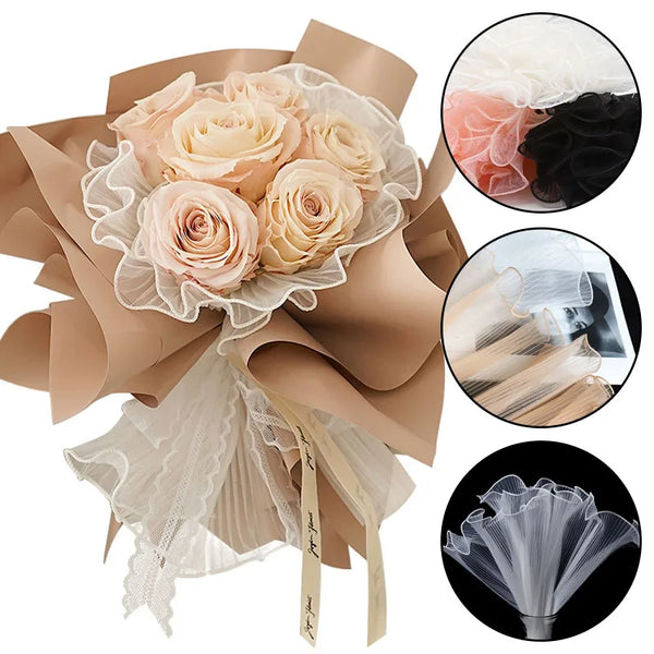 Elegant Pearl Bouquet Wrap