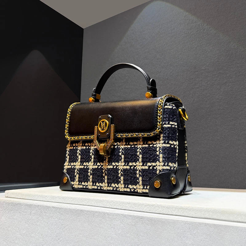 Classic Plaid Crossbody Bag