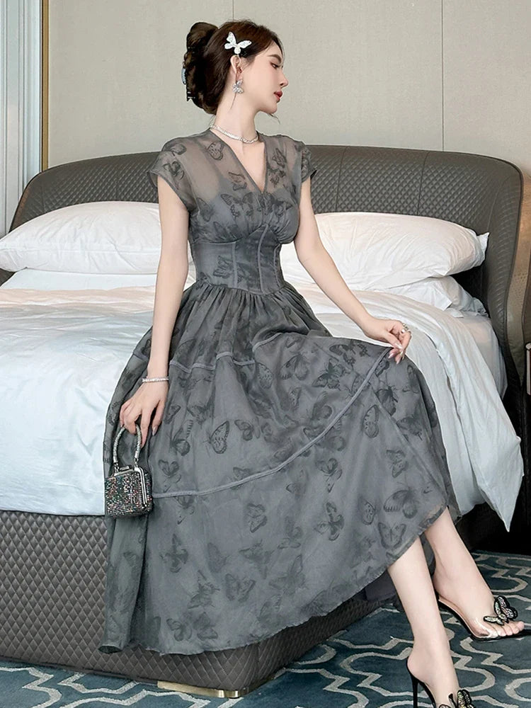 Elegant French Party Dress