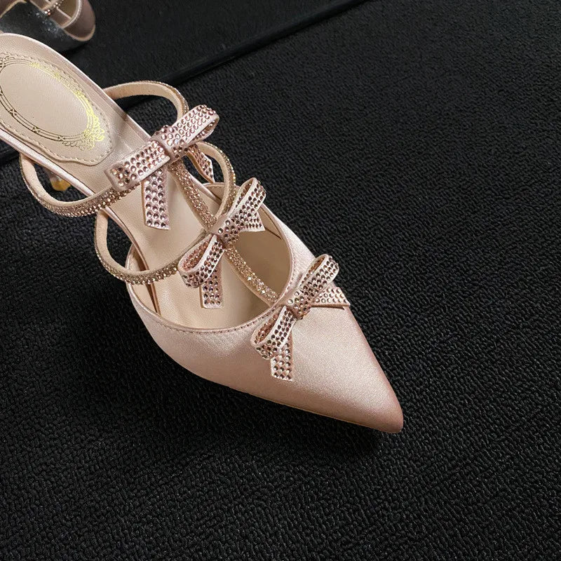 Sparkling Bowknot Party Heels