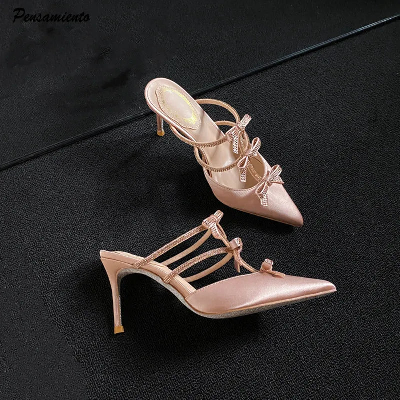 Sparkling Bowknot Party Heels