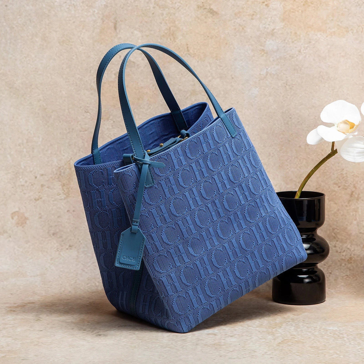 Black Chic Knitted Tote Bag