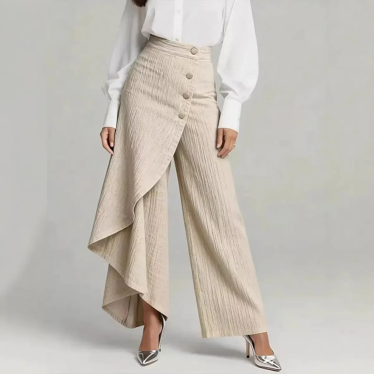 Stylish Wide-Leg Fashion Pants
