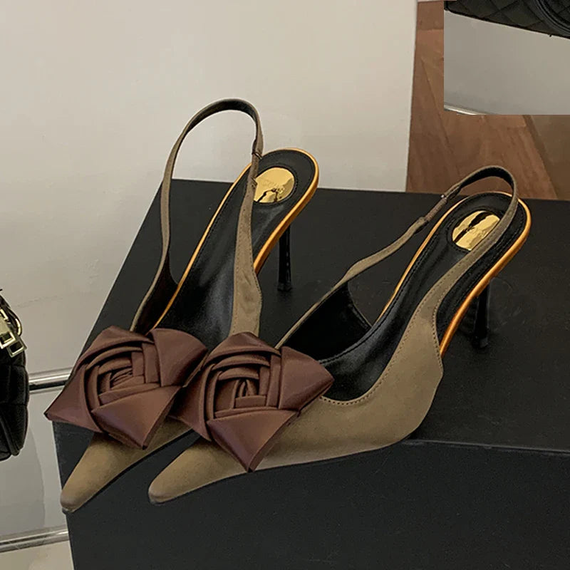 Floral Chic Pointed Heels