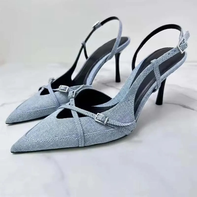 Elegant Party Slingback Heels