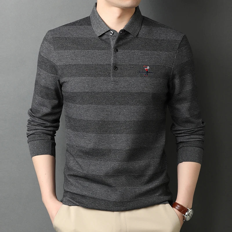Stylish Striped Polo Shirt