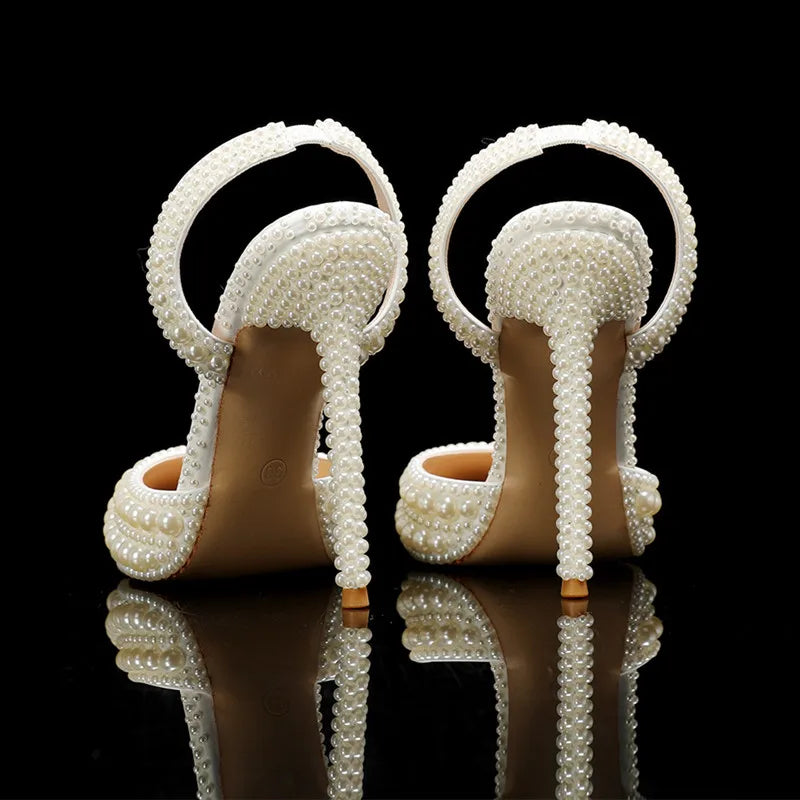 Glamorous Pearl Bridal Heels