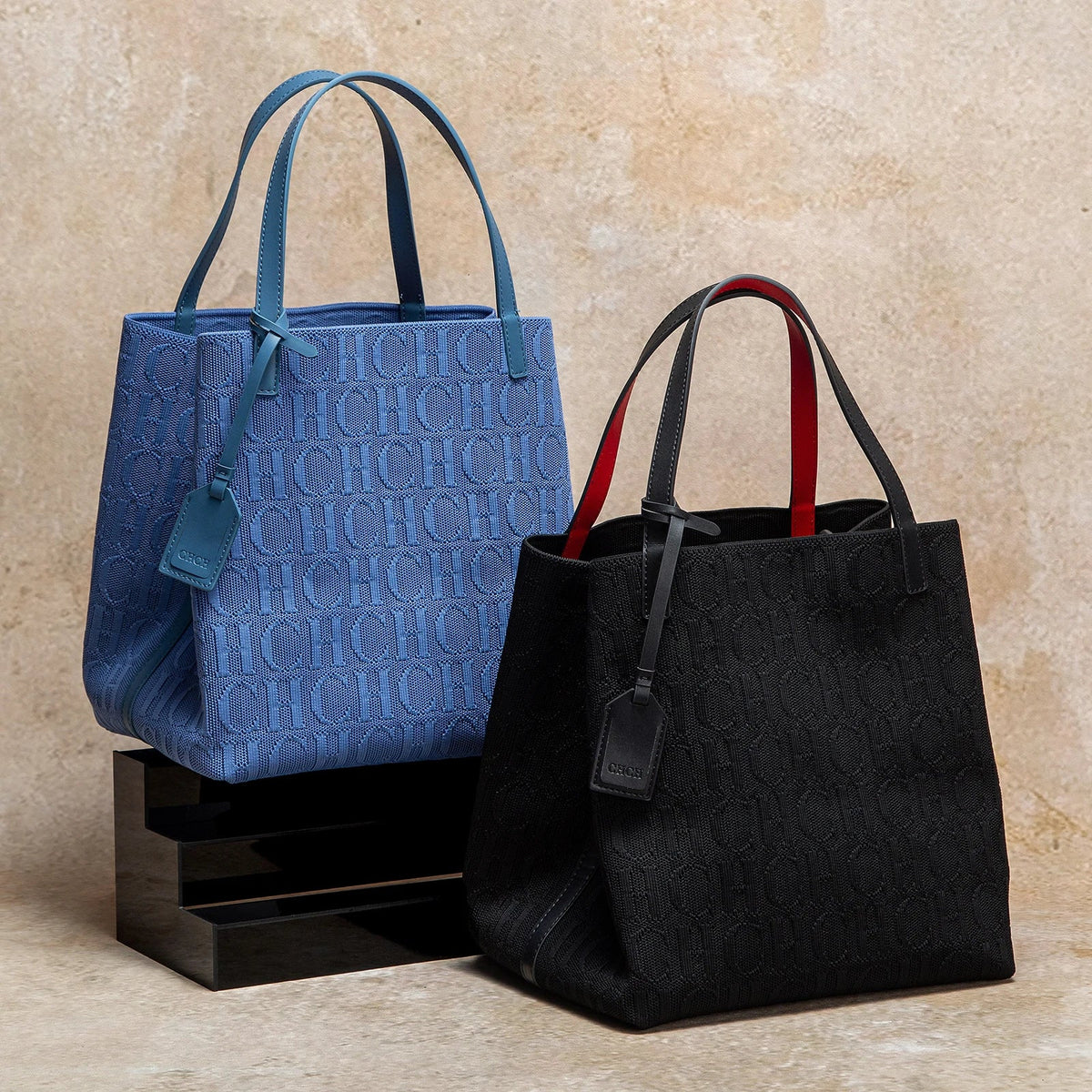 Black Chic Knitted Tote Bag