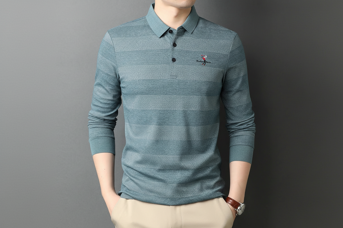 Stylish Striped Polo Shirt