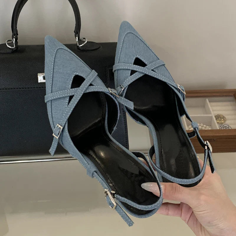 Elegant Party Slingback Heels