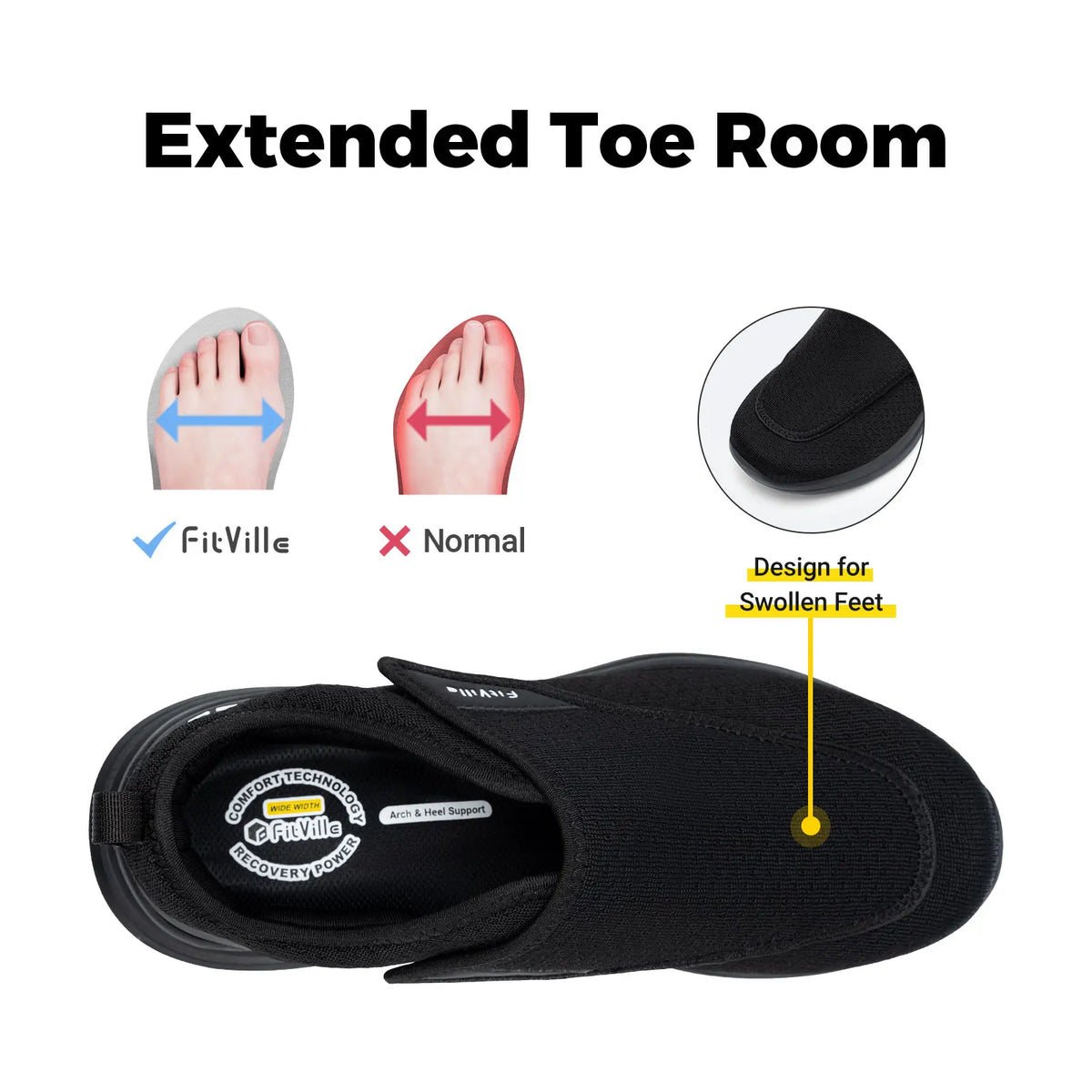 Comfort Steps Wide Shoes – Premium