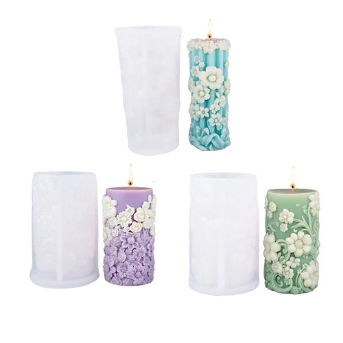 Blooming Flower Candle Mold