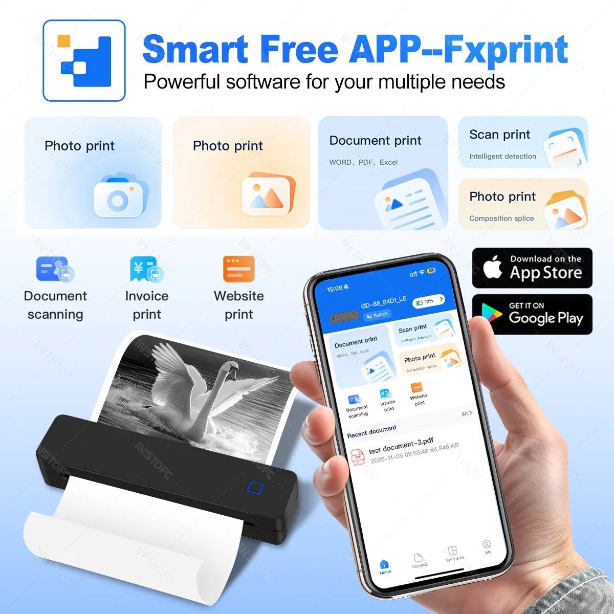 Inkless Pocket Printer