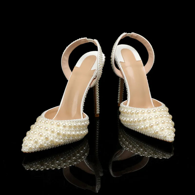 Glamorous Pearl Bridal Heels