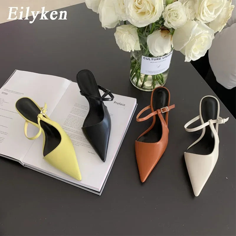 Elegant High Heel Mules