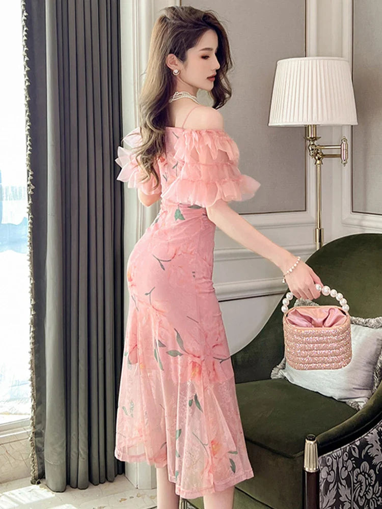 Chic Pink Party Dress
