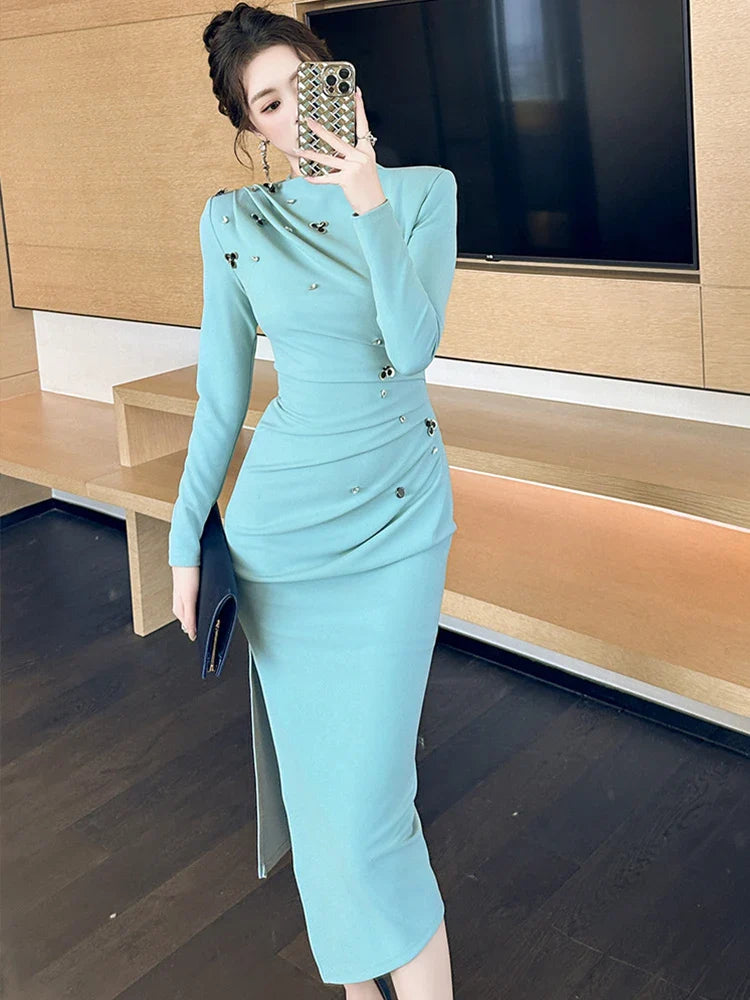 Elegant Sparkle Midi Dress