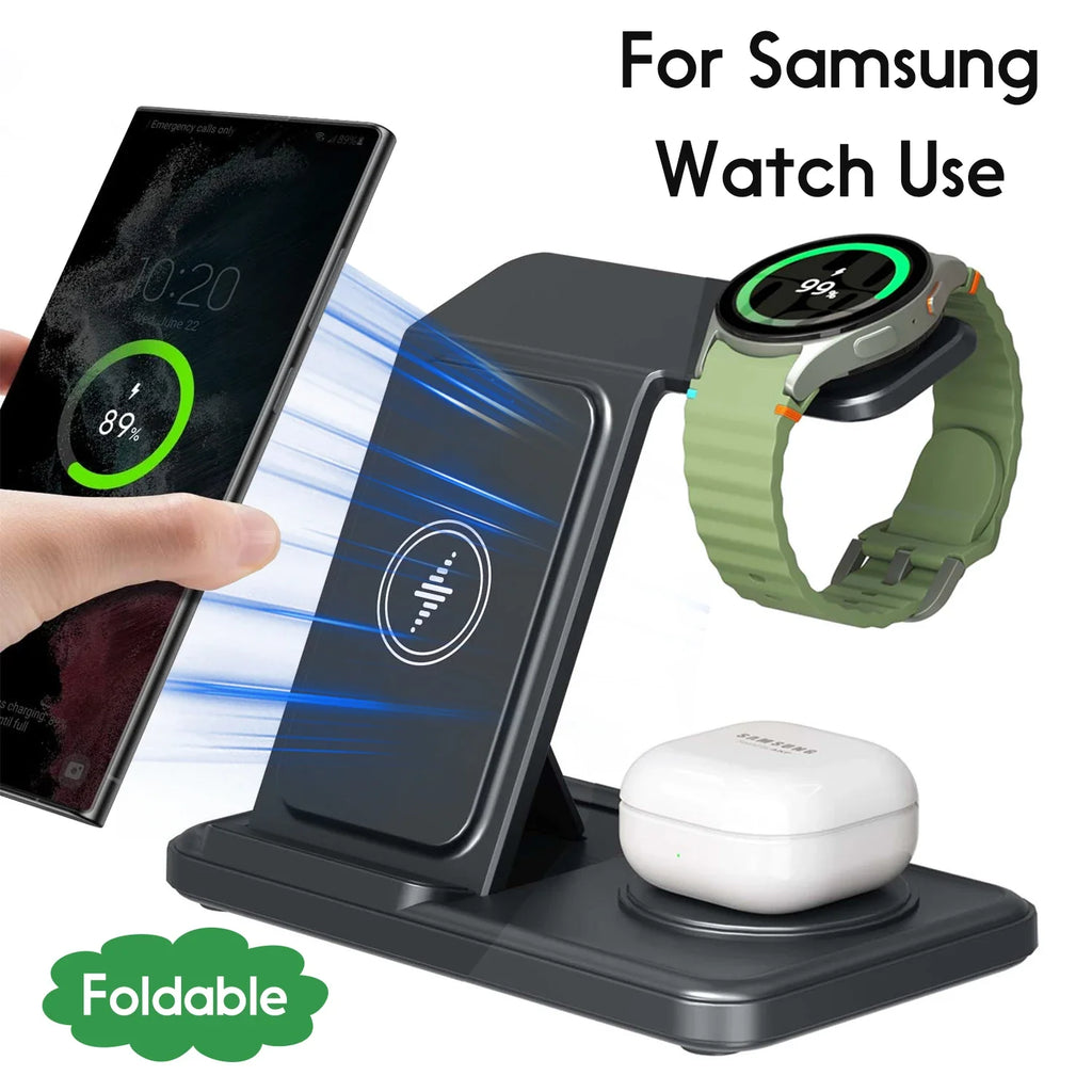 Foldable Wireless Charger Trio