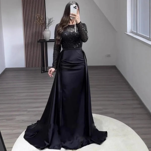 Glamorous Rose Gold Evening Gown