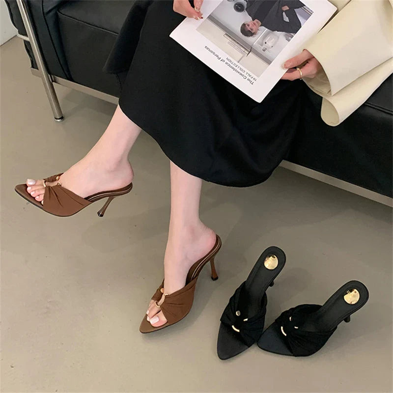Elegant High Heel Slides