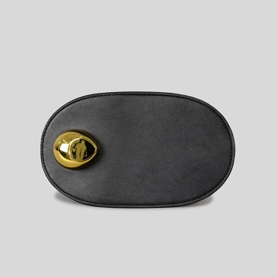 Chic Metal Bucket Clutch