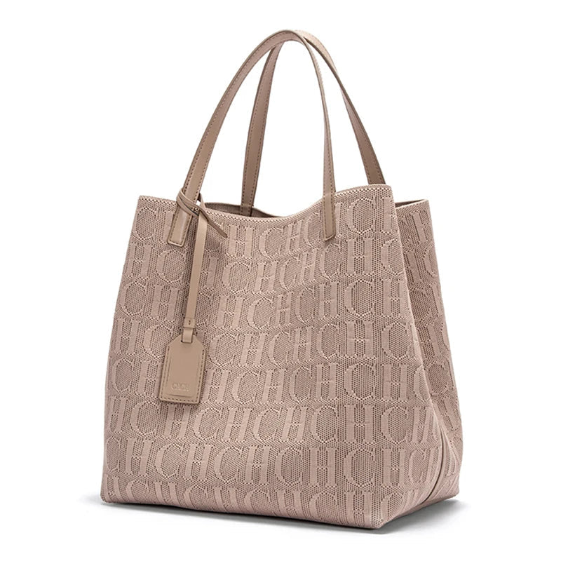 Black Chic Knitted Tote Bag