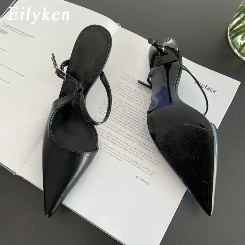 Elegant High Heel Mules