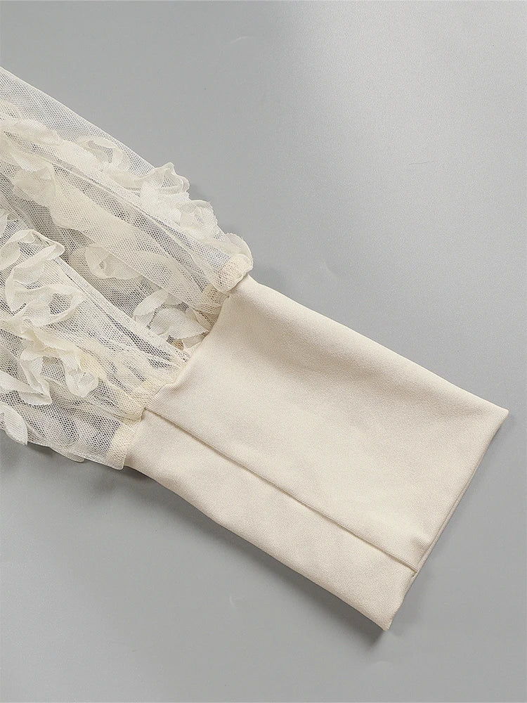 Elegant Lace Trim Blouse
