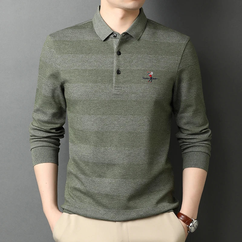 Stylish Striped Polo Shirt