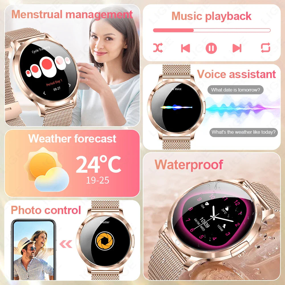 LIGE Women's Smart Watch