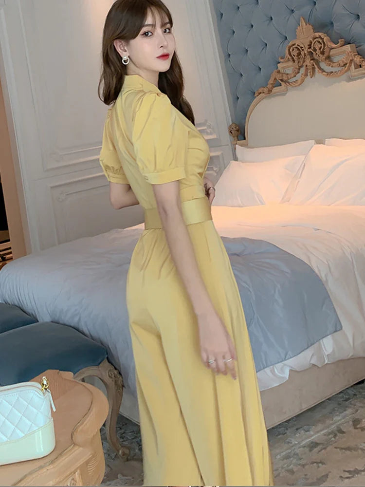 Chic Yellow Jumpsuit Delight