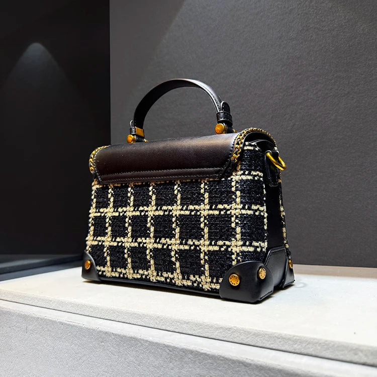 Classic Plaid Crossbody Bag