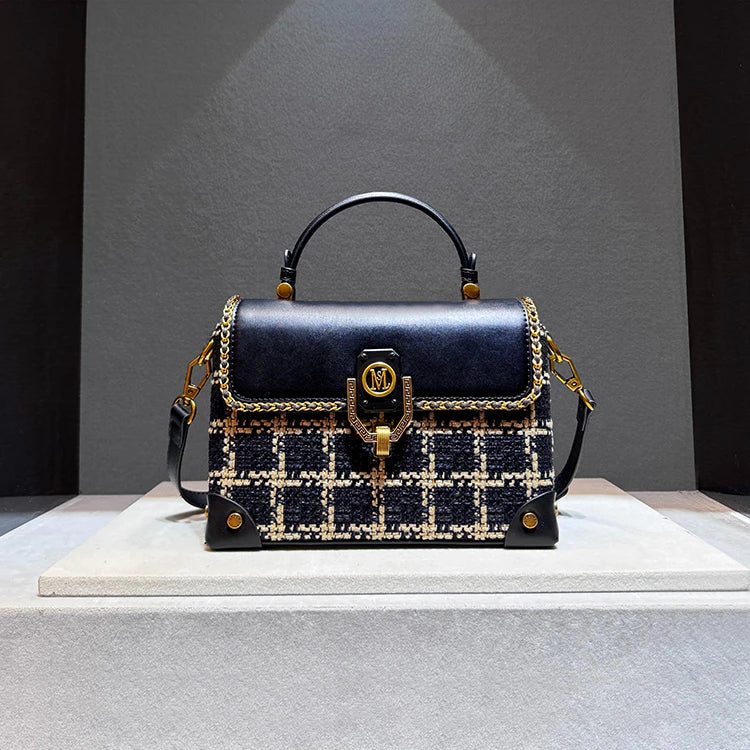Classic Plaid Crossbody Bag
