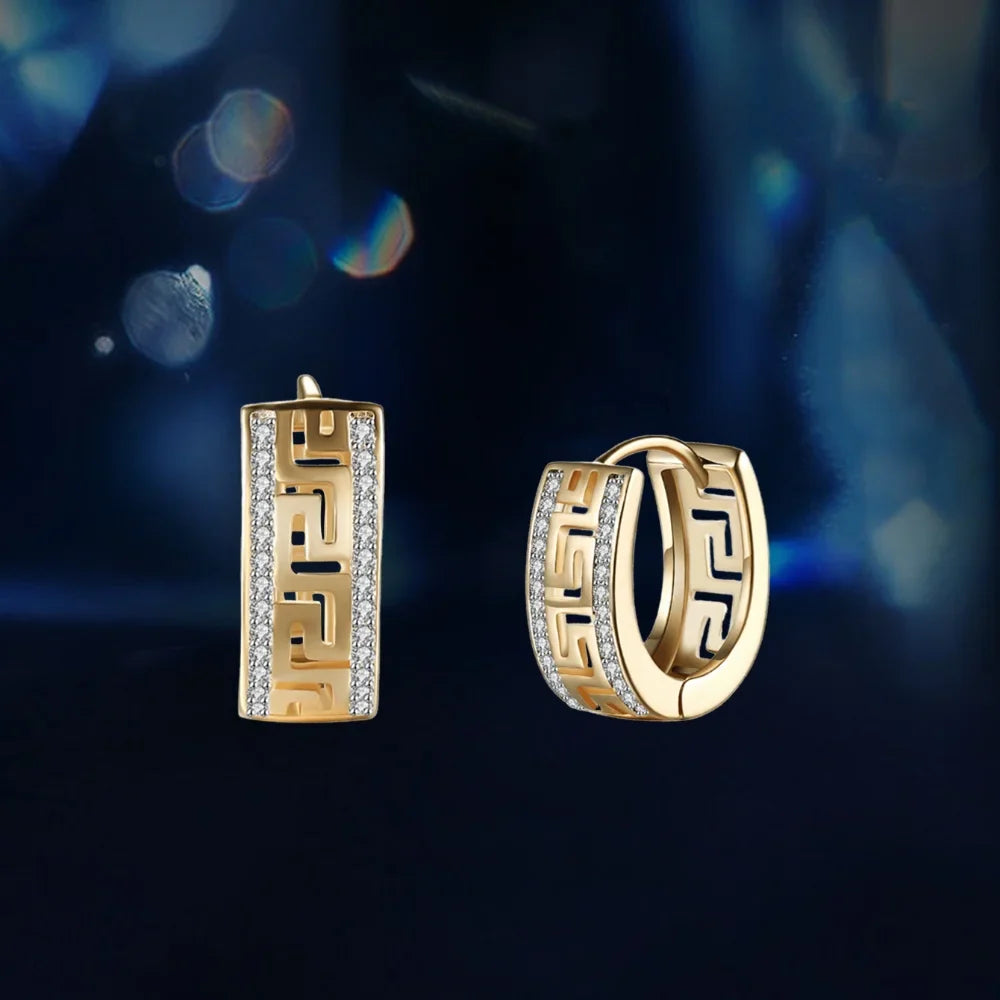 Radiant Gold Hoop Earrings