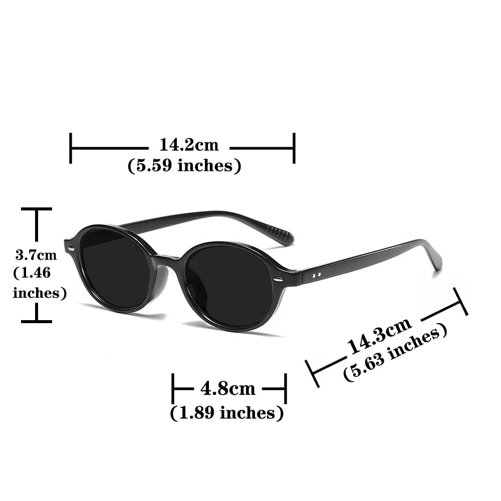 Chic Vintage Oval Sunglasses